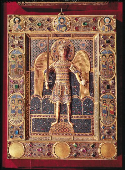 Enamelled Plaque Depicting the Archangel Michael by Byzantine